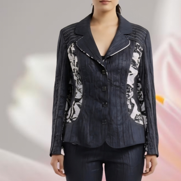 Alberto Makali Jackets & Blazers - Alberto Makali 12/14 Black/White Evening Jacket